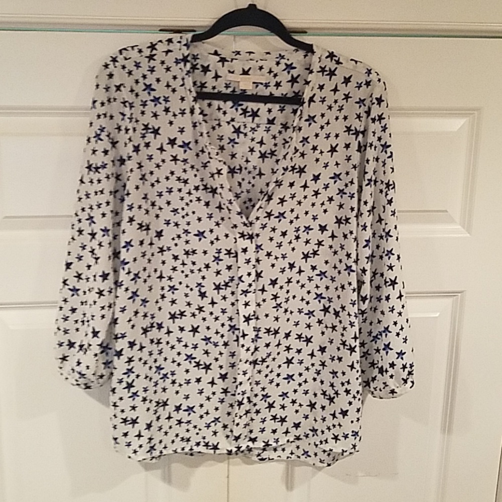 Blue star blouse